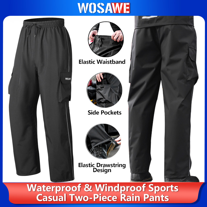 Cycling Shoe Covers - Spodnie przeciwdeszczowe WOSAWE do wędrówek, wodoodporne