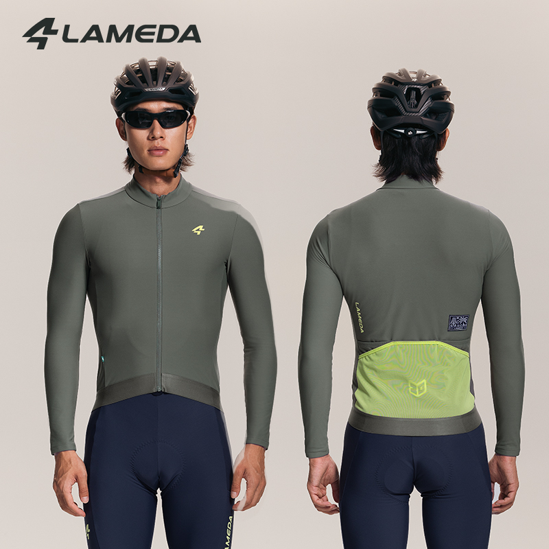 Cycling Gear Cold Weather - LAMEDA Zimowa Koszulka Rowerowa Męska z