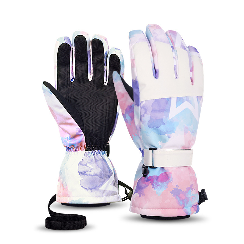 Cycling Gear Cold Weather - Rękawice zimowe rowerowe antypoślizgowe dotykowe wodoodporne