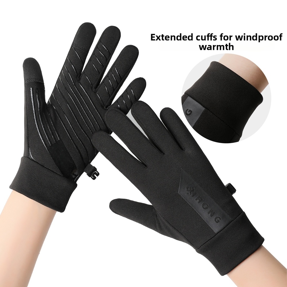 Cycling Gear Cold Weather - Zimowe rękawice dotykowe dla mężczyzn i