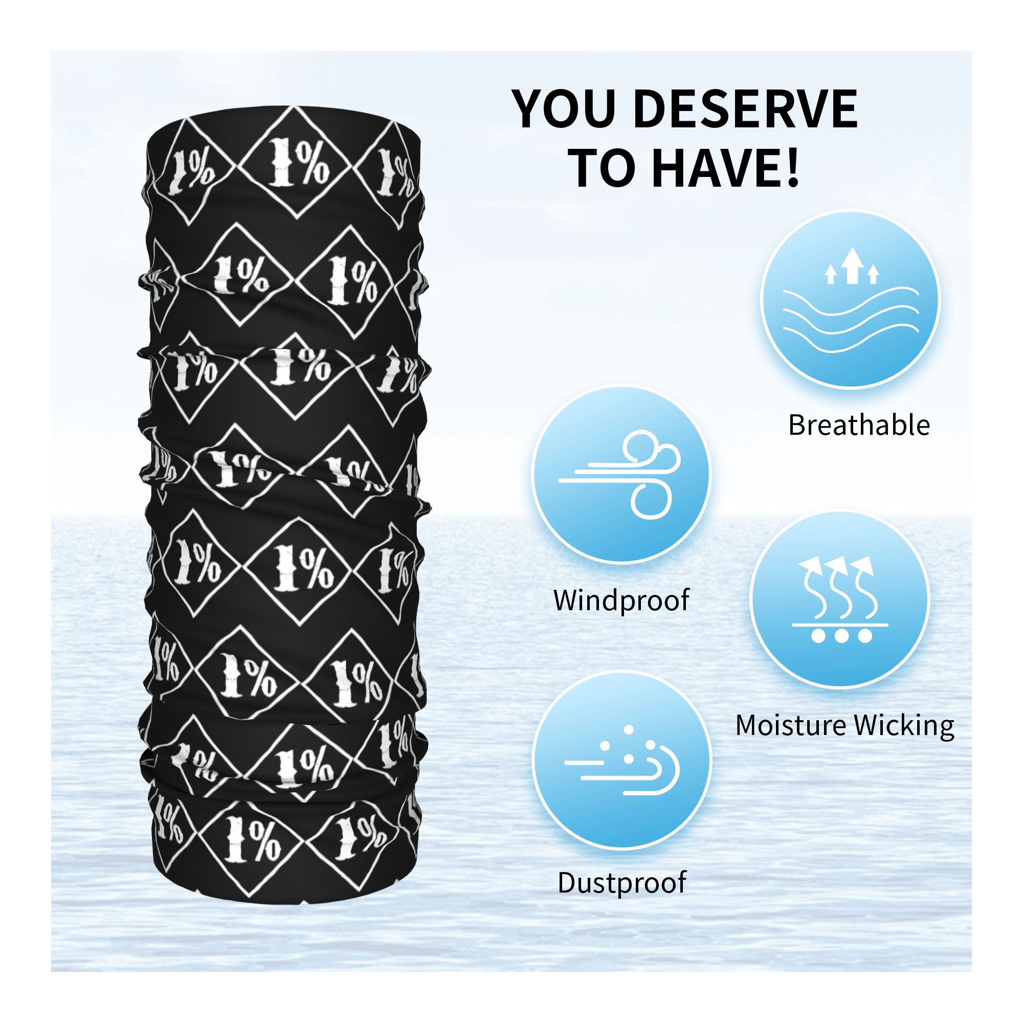Bandana na szyję z nadrukiem 1 – Cycling Face Mask recenzja i cena